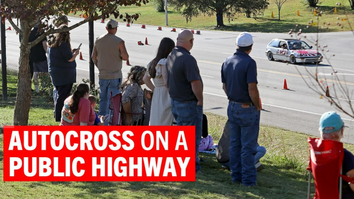 Can you autocross on a highway? Certainly can. Here’s how it went.