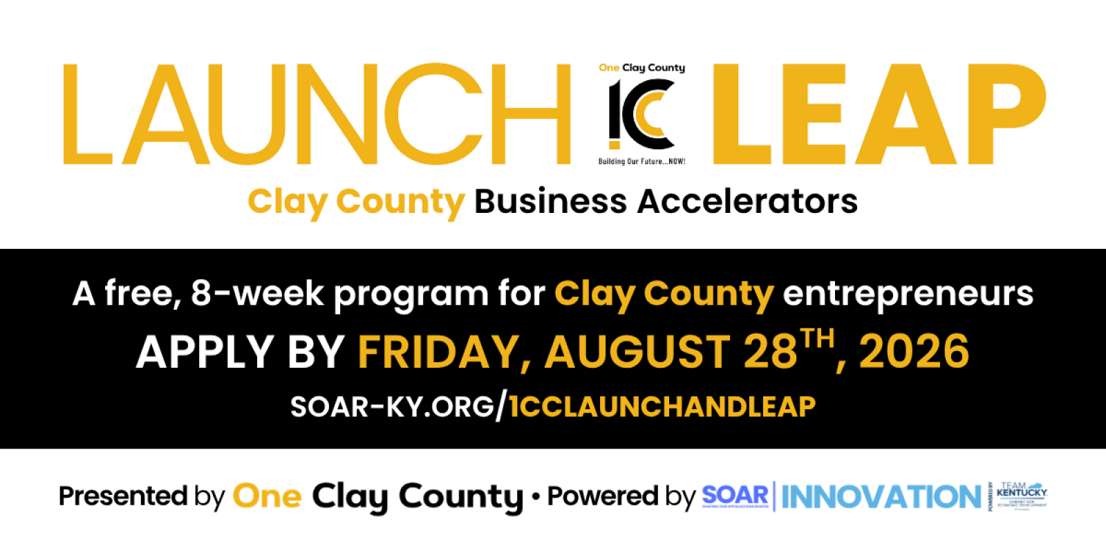 APPLICATIONS ARE OPEN: 2026 LAUNCH + LEAP!